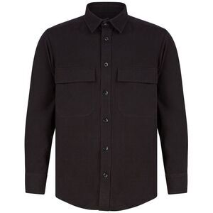 Front Row Unisex Adult Cotton Drill Overshirt / Black